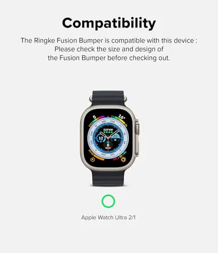 Apple Watch Ultra 2/1 Fusion Bumper Double - Layer Case  - Black