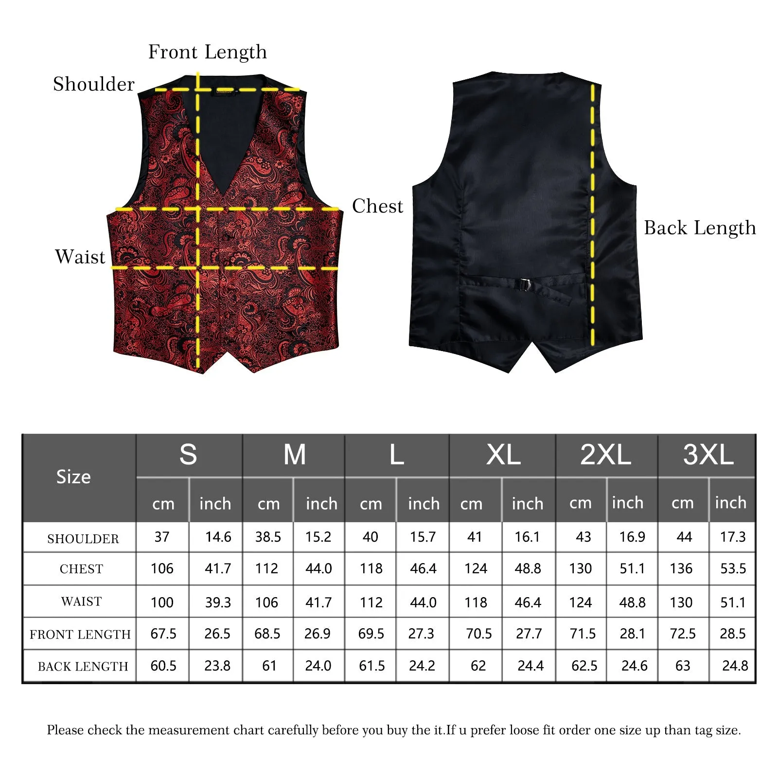 Black Golden Christmas Snowflake Novelty Silk Men's Vest Bow Tie Handkerchief Cufflinks Set