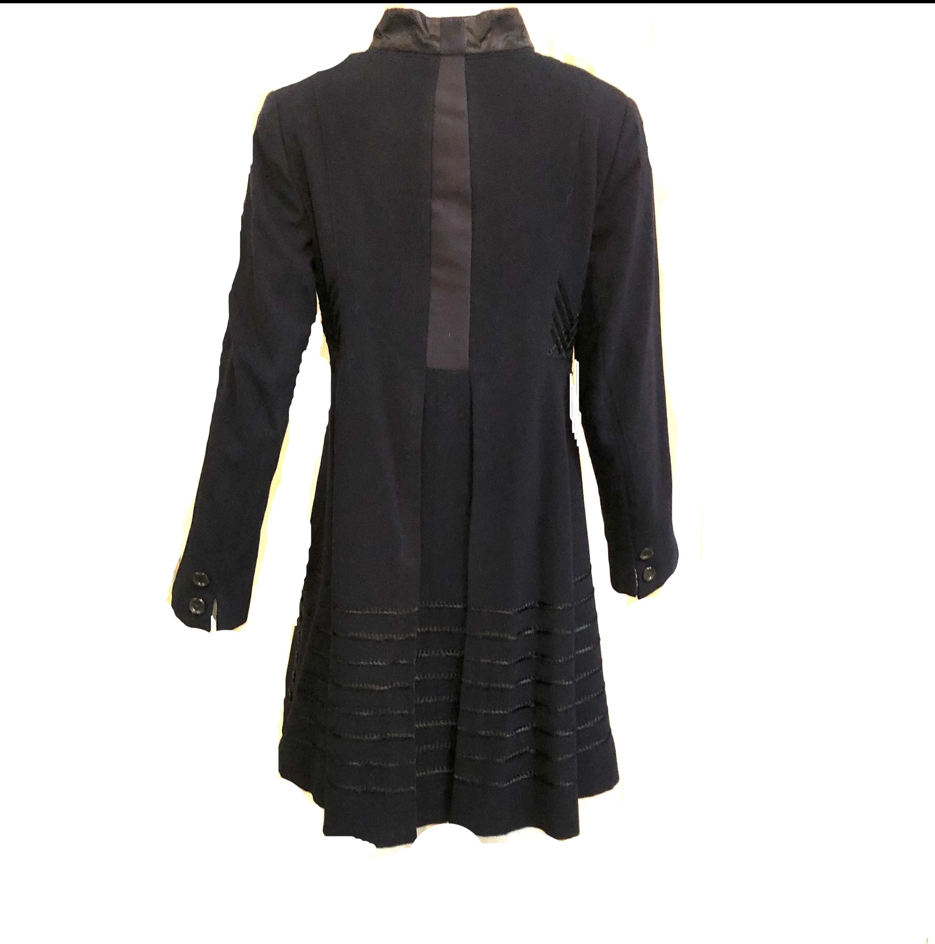 Edwardian Blue Embroidered Walking Jacket