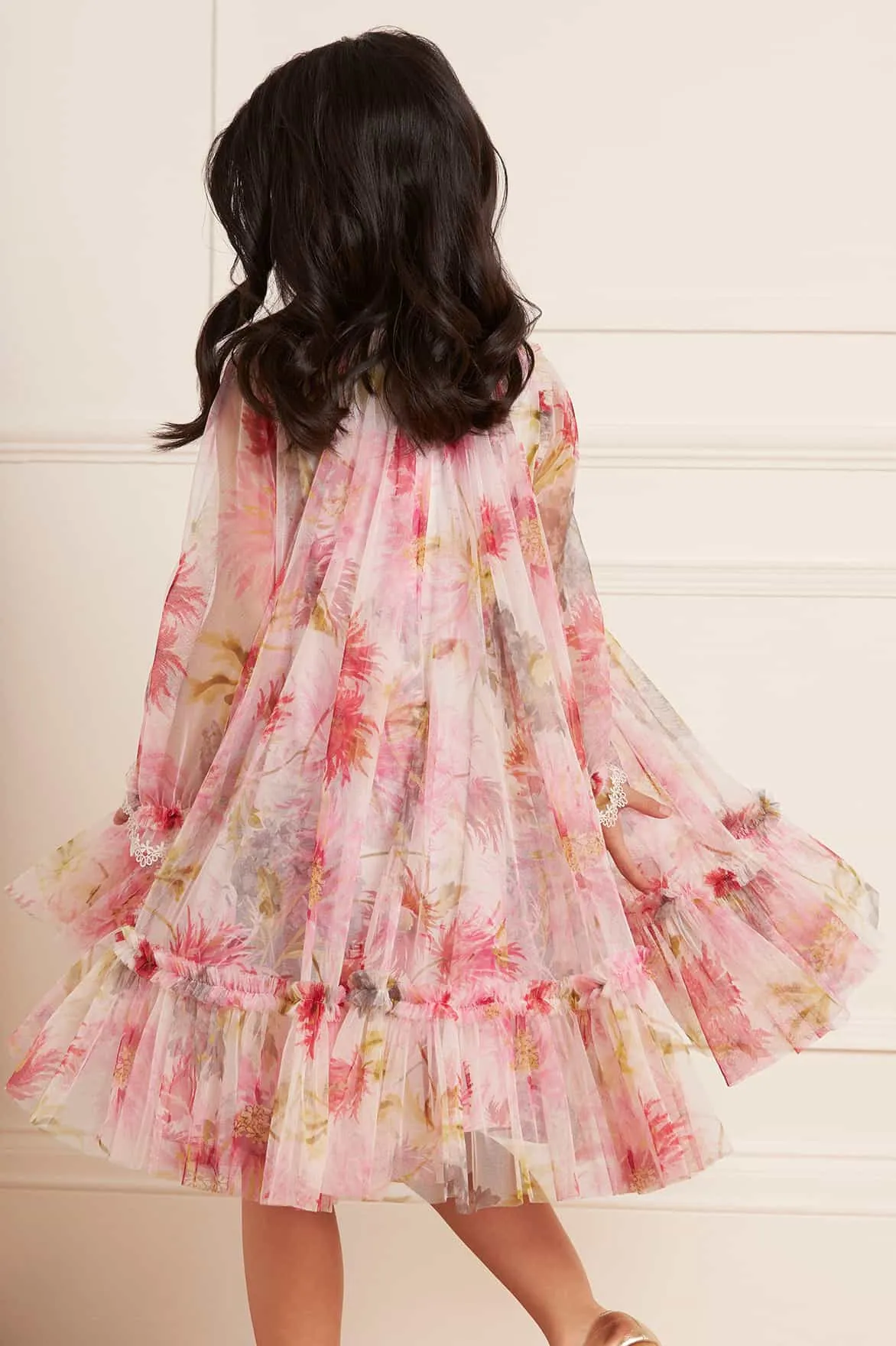 Hummingbird Long Sleeve Kids Dress