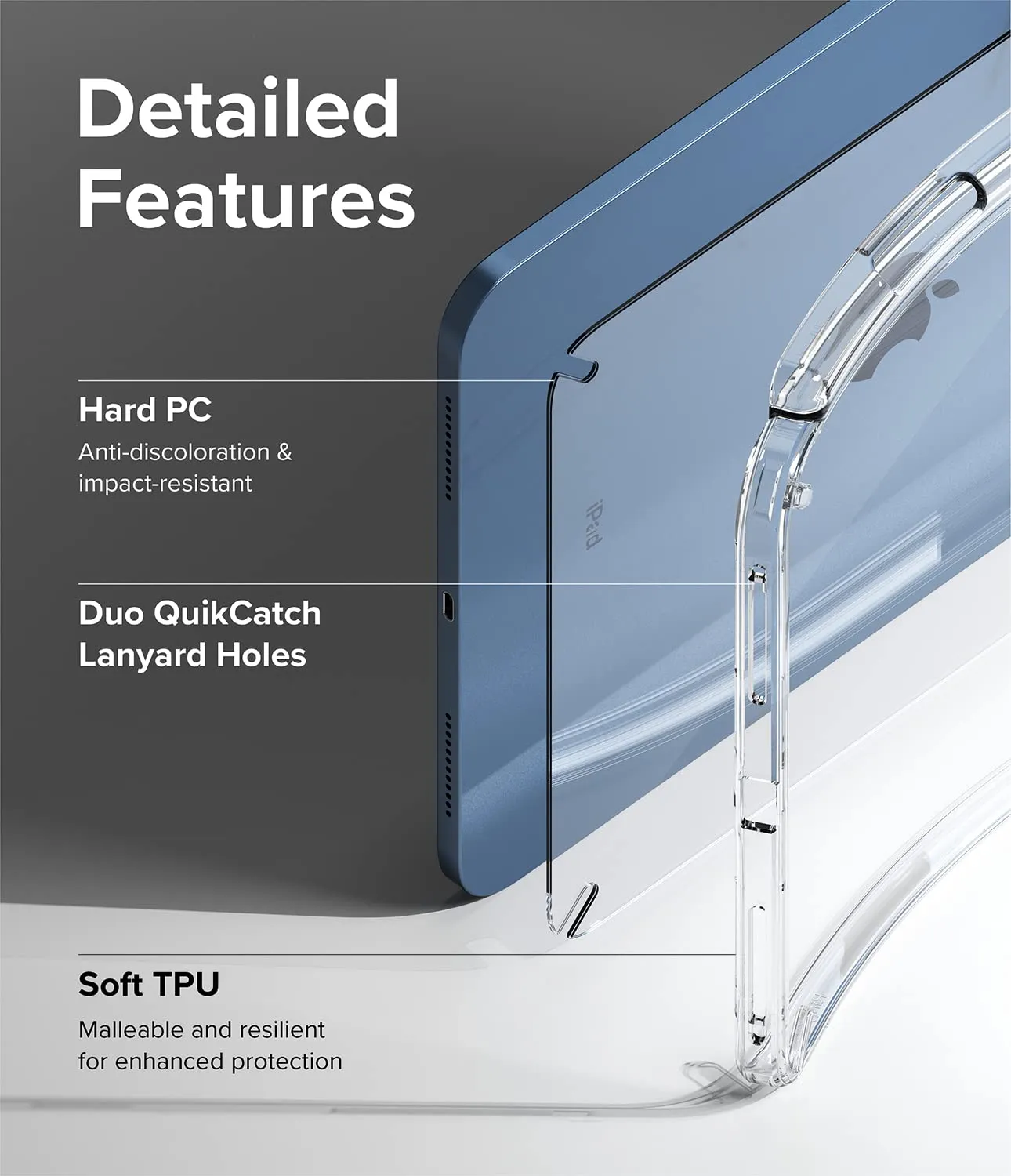 iPad 10th Generation 10.9'' (2022) Back Cover Case | Fusion - Clear