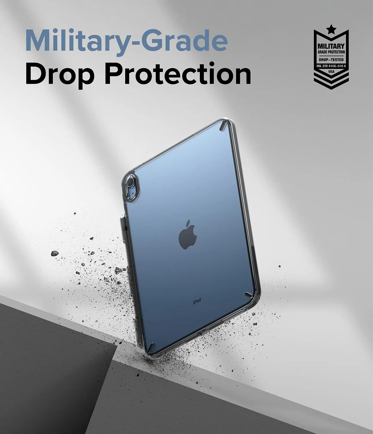 iPad 10th Generation 10.9'' (2022) Back Cover Case | Fusion - Smoke Black