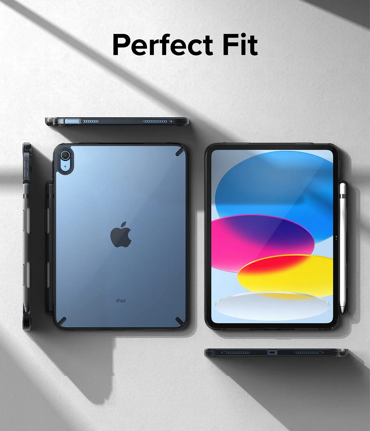 iPad 10th Generation 10.9'' (2022) Back Cover Case | Fusion - Smoke Black