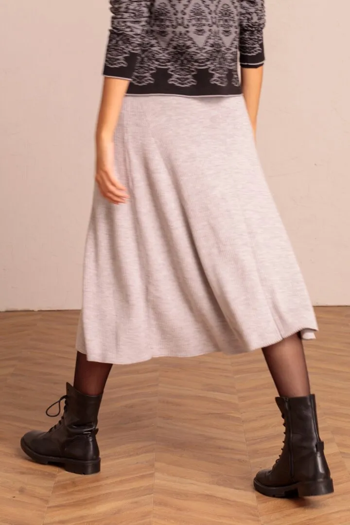 IVKO Solid Skirt, Light Grey Wash