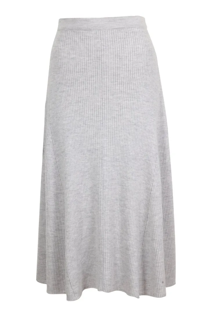IVKO Solid Skirt, Light Grey Wash