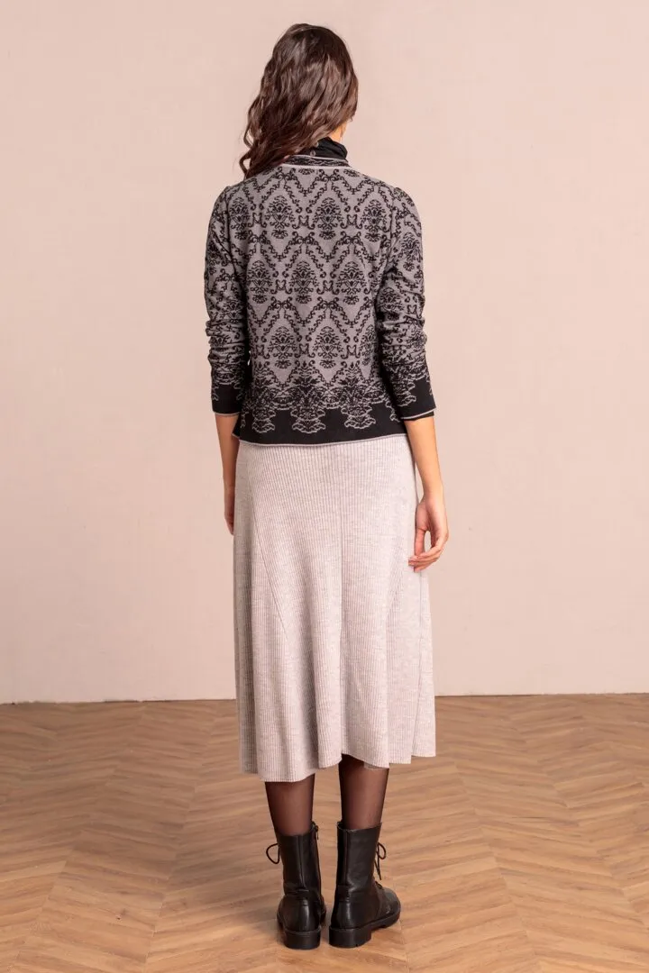IVKO Solid Skirt, Light Grey Wash