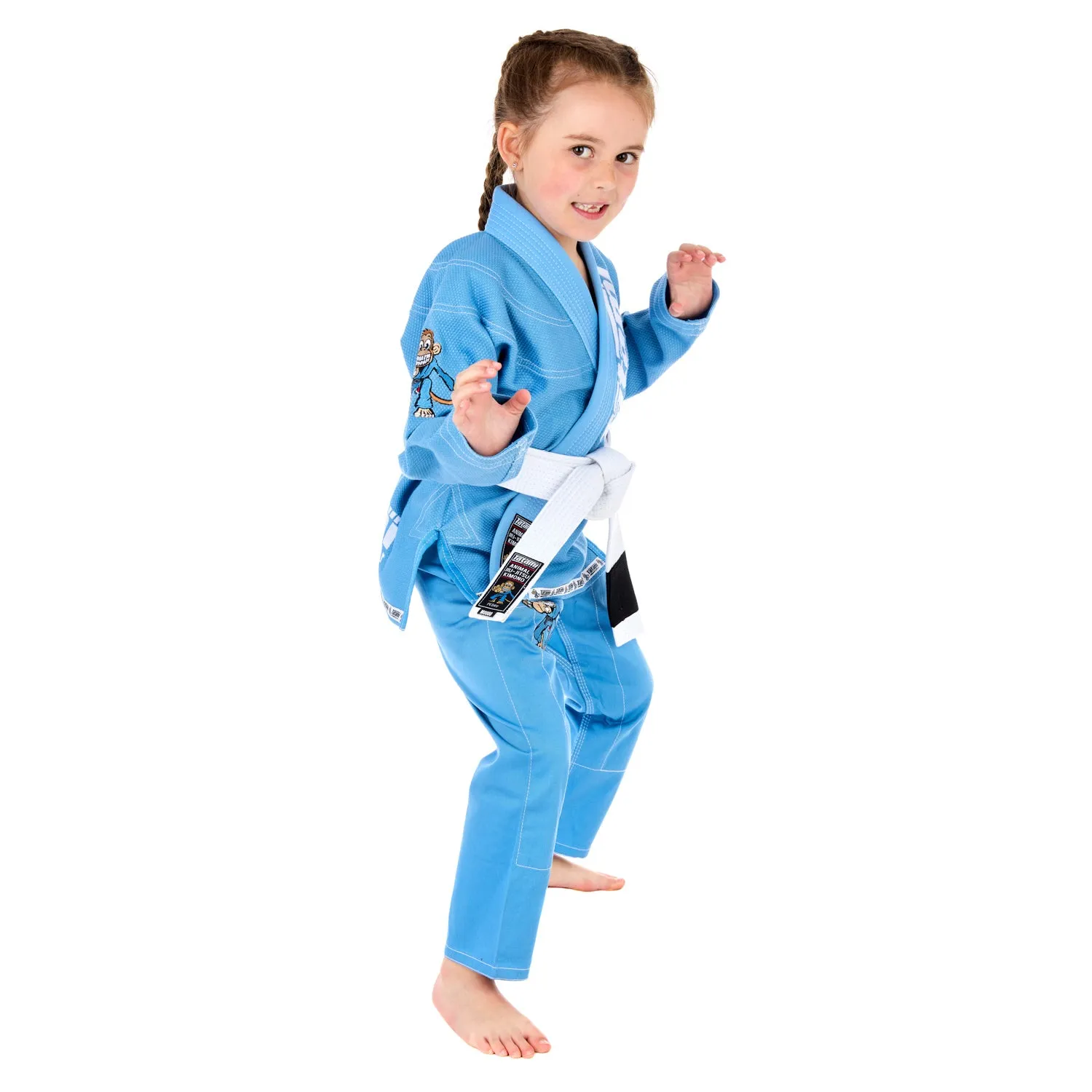 Meerkatsu Kids Animal Gi - Sky Blue
