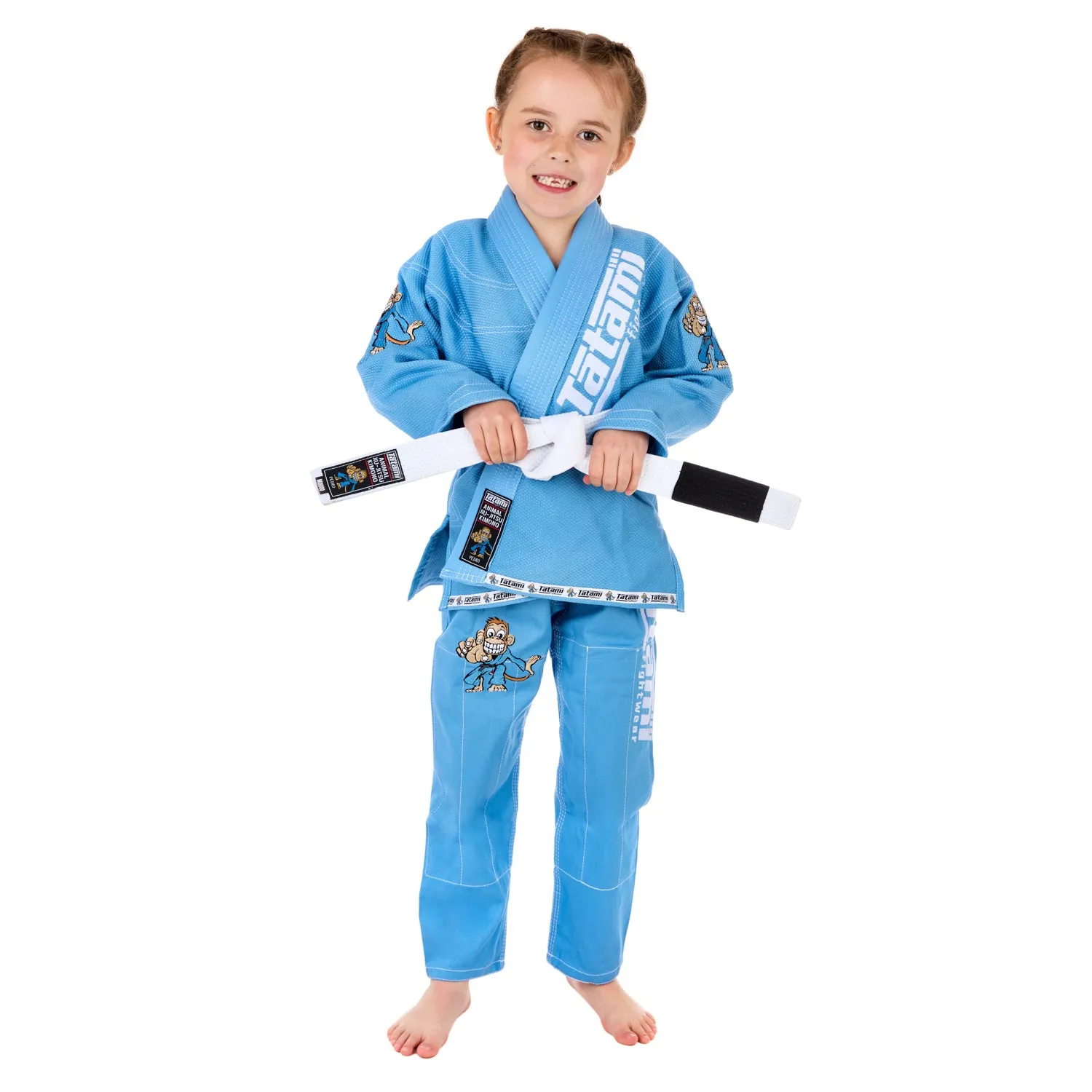 Meerkatsu Kids Animal Gi - Sky Blue