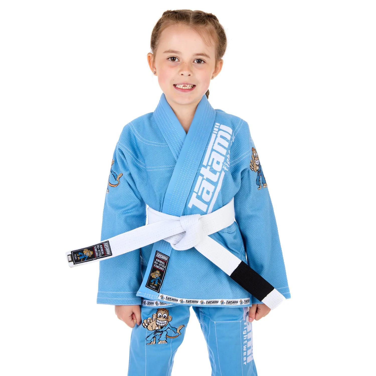 Meerkatsu Kids Animal Gi - Sky Blue