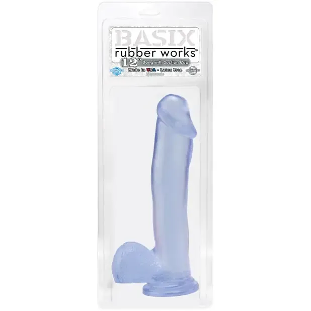 "Basix Rubber Works 12"" Dong W/suction Cup"