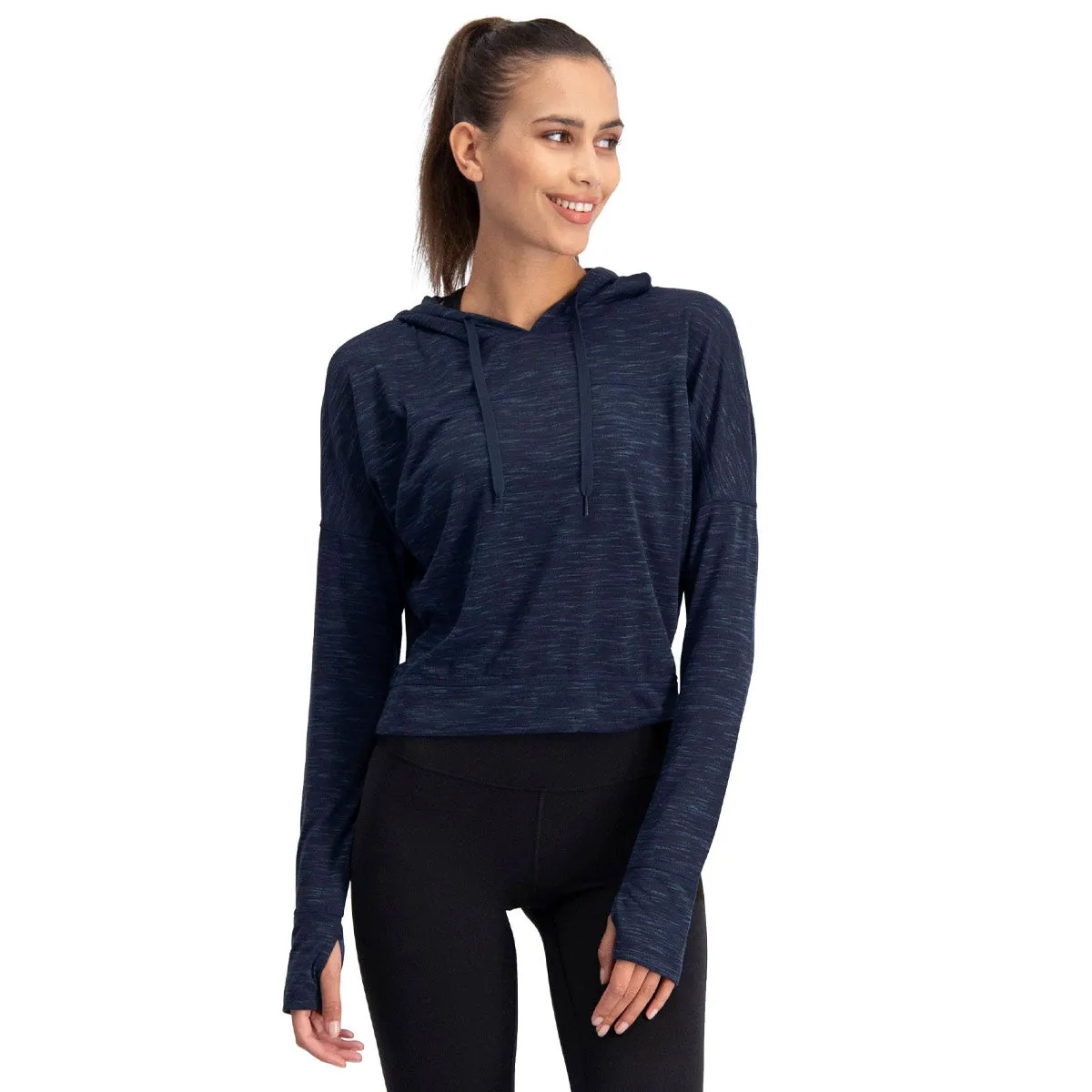 Three Sixty Six Women's Hoodie Crop Top