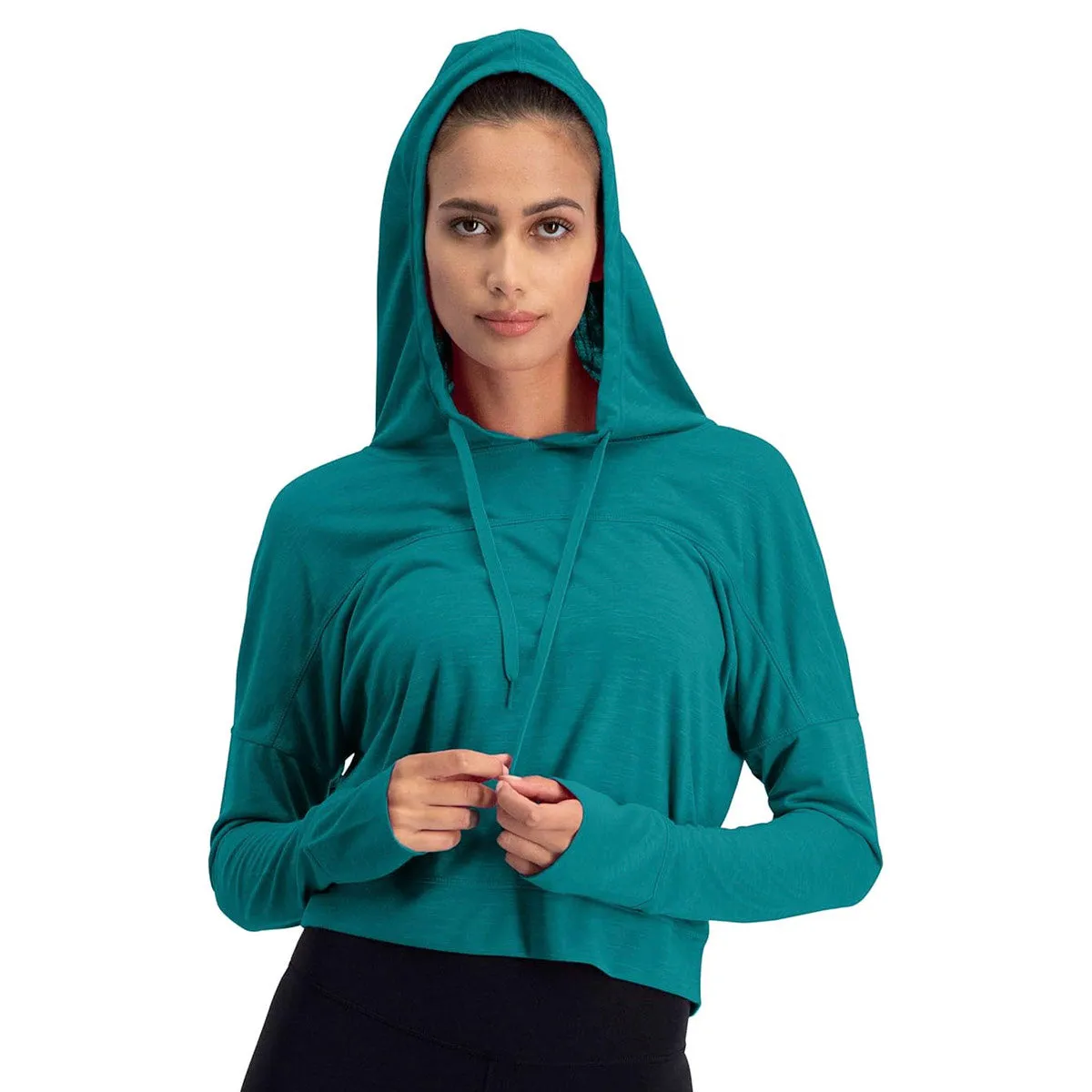 Three Sixty Six Women's Hoodie Crop Top