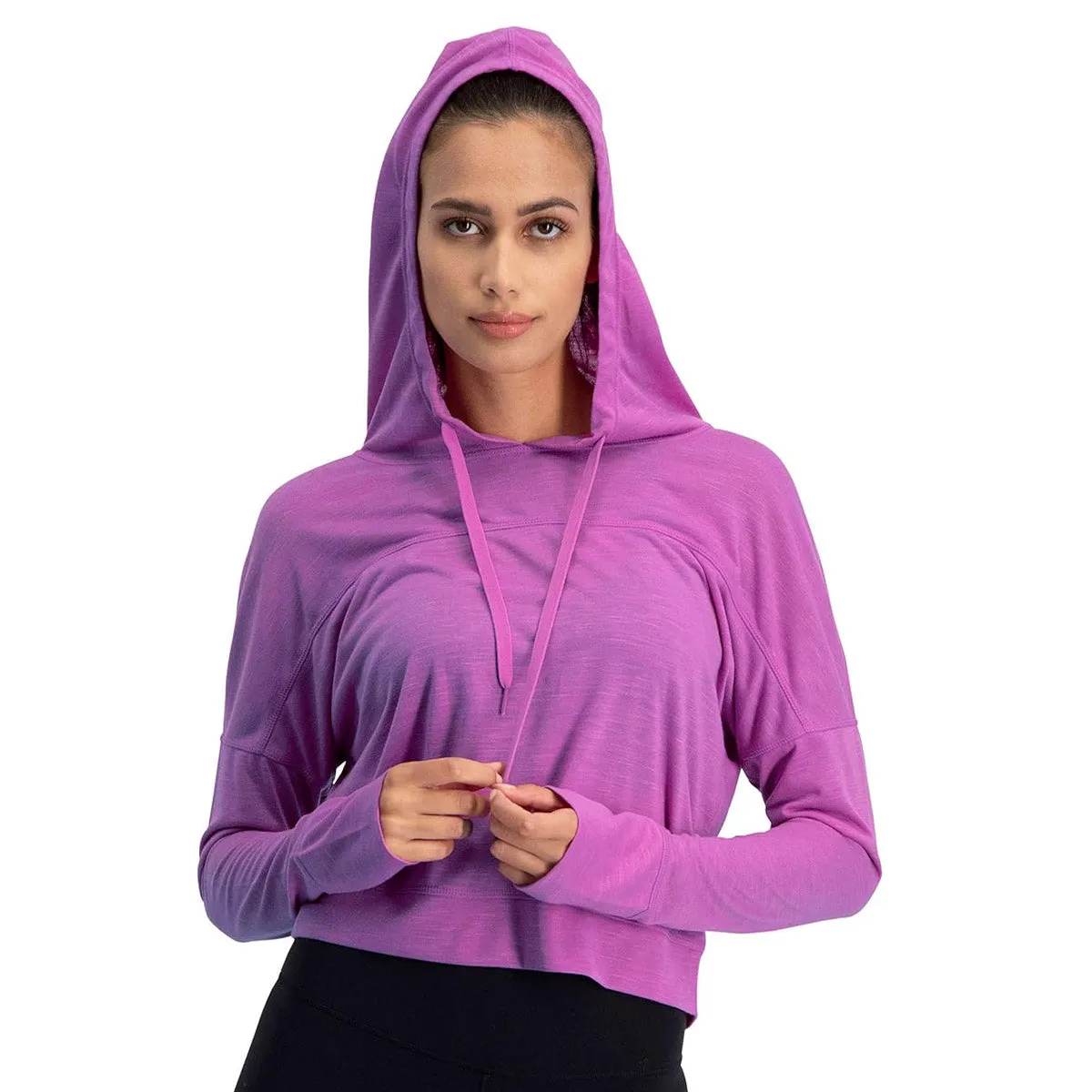 Three Sixty Six Women's Hoodie Crop Top
