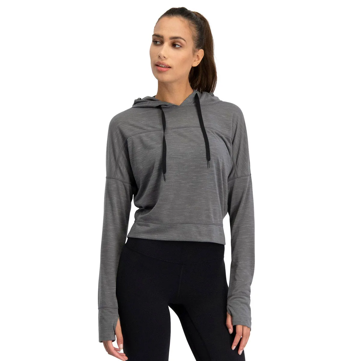 Three Sixty Six Women's Hoodie Crop Top