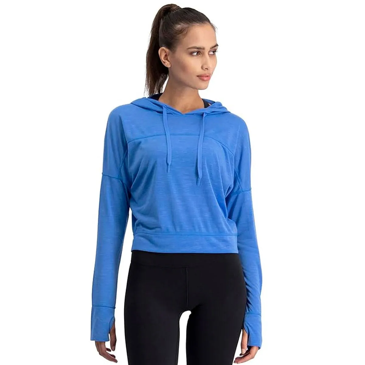 Three Sixty Six Women's Hoodie Crop Top