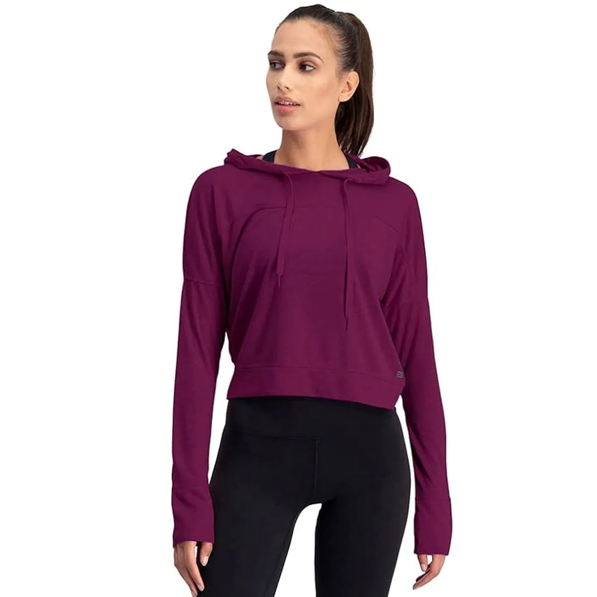Three Sixty Six Women's Hoodie Crop Top