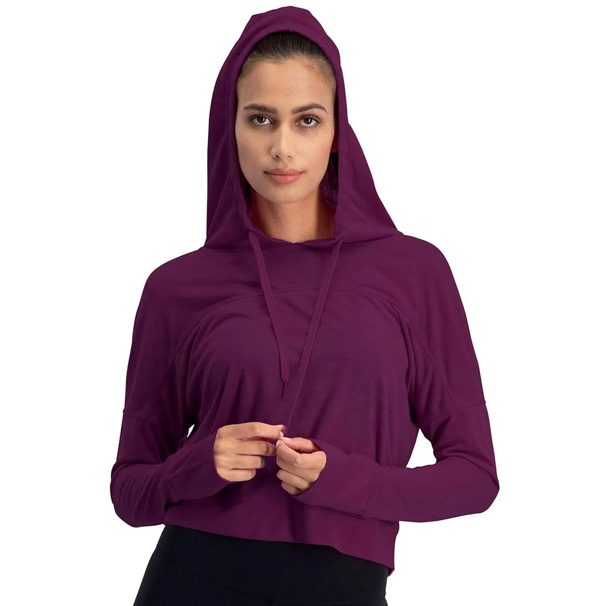Three Sixty Six Women's Hoodie Crop Top