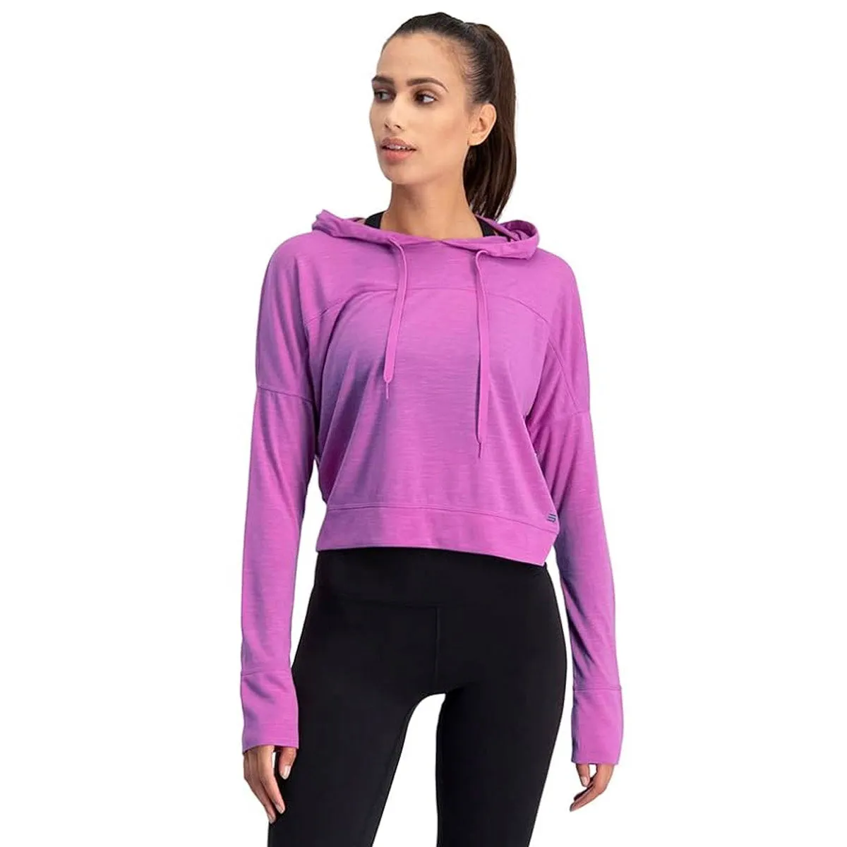 Three Sixty Six Women's Hoodie Crop Top