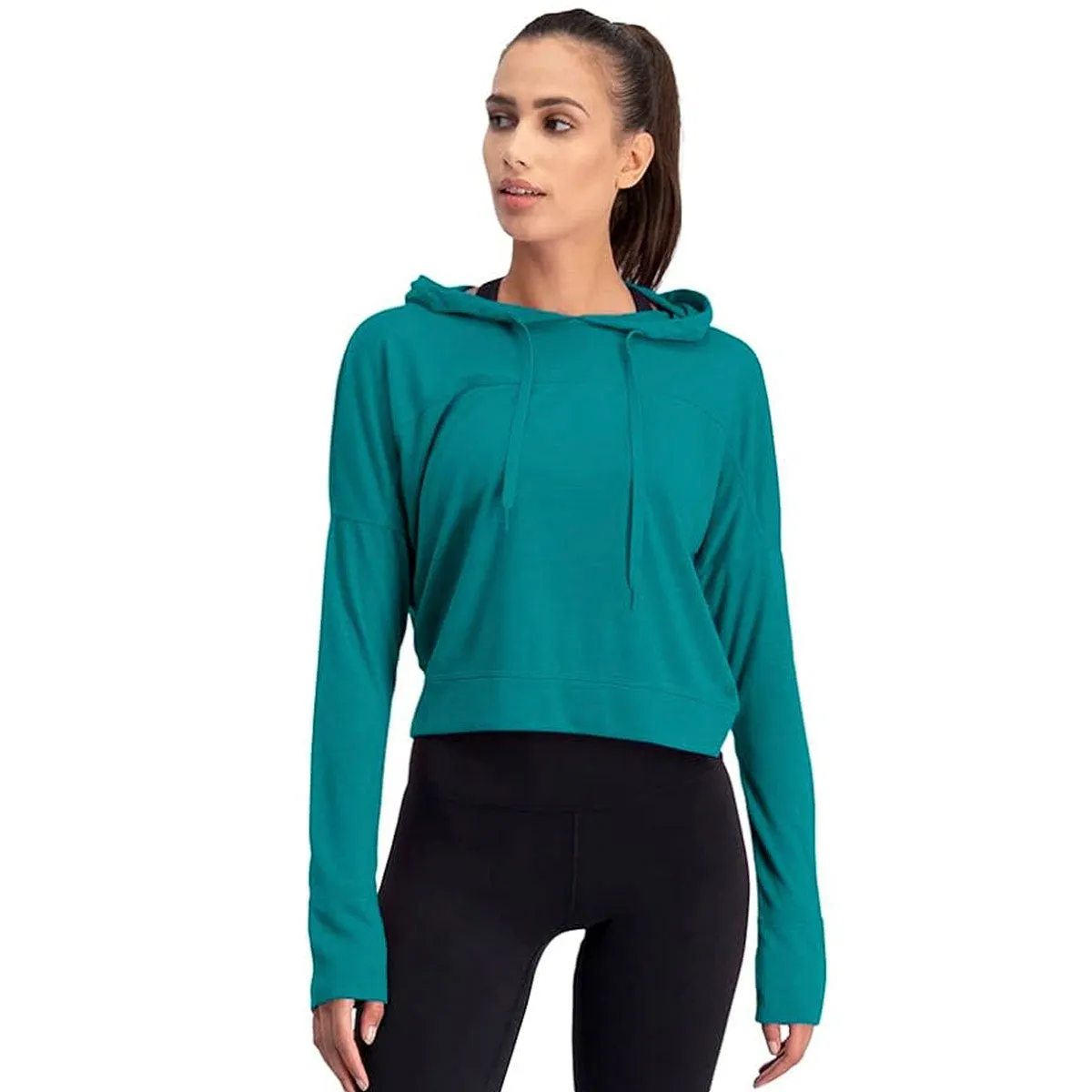 Three Sixty Six Women's Hoodie Crop Top