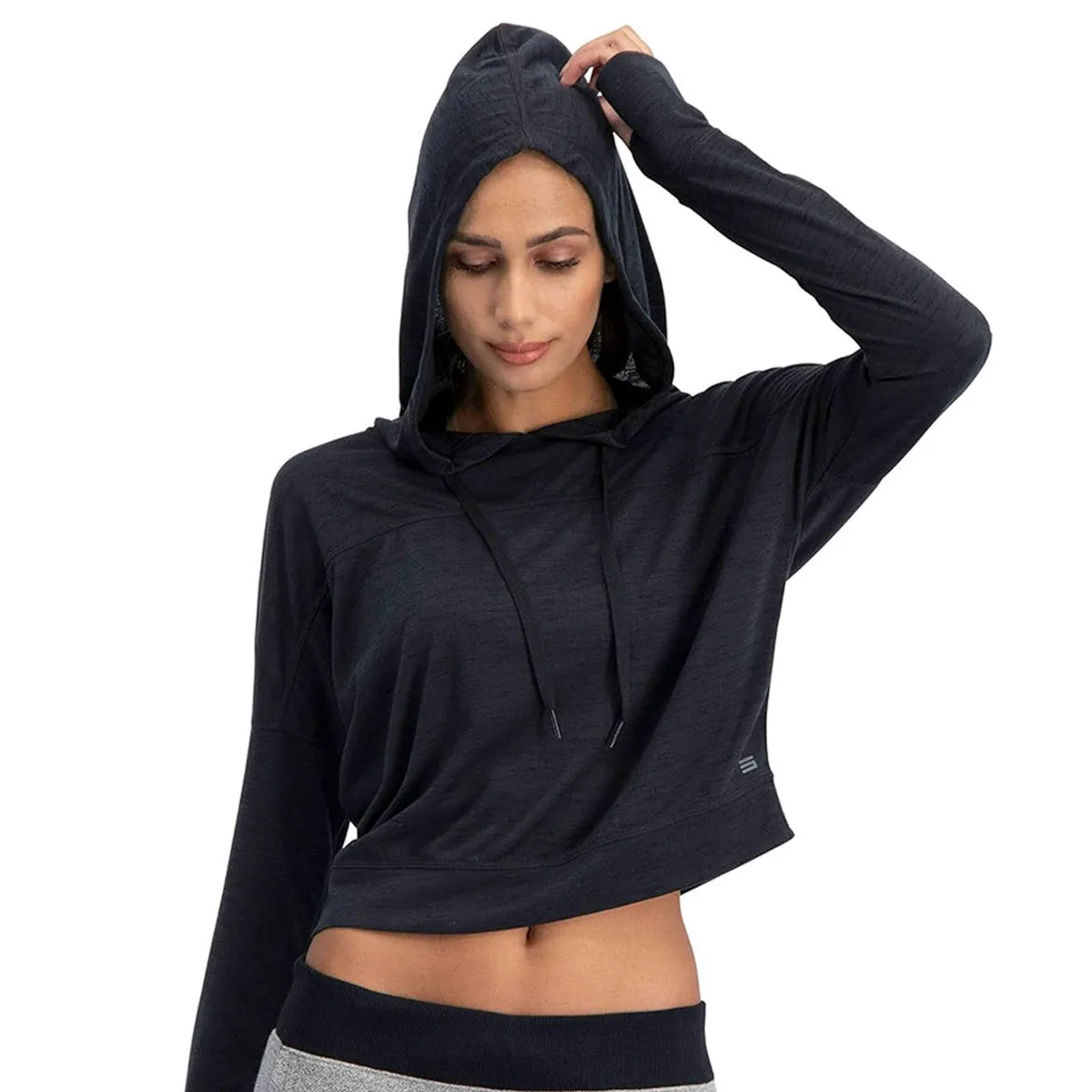 Three Sixty Six Women's Hoodie Crop Top